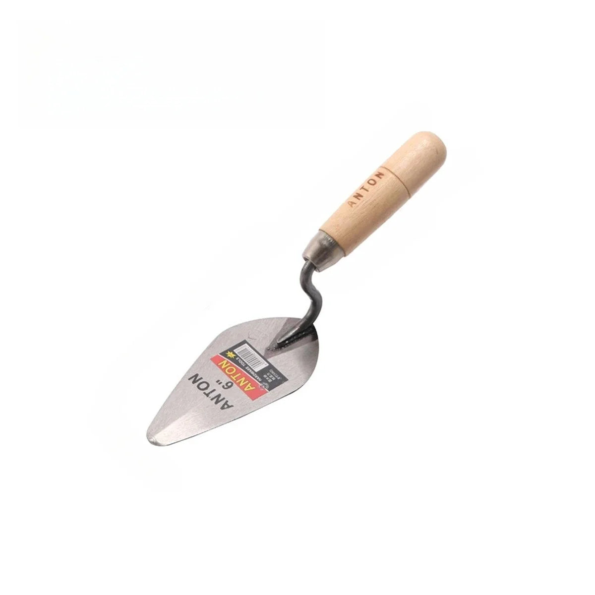 Carbon Steel Plastering Trowel 6 inch 7 inch Pointed Bricklaying Knife Round Wooden Handle Trowel Wall Brick Trowel Mason Tools
