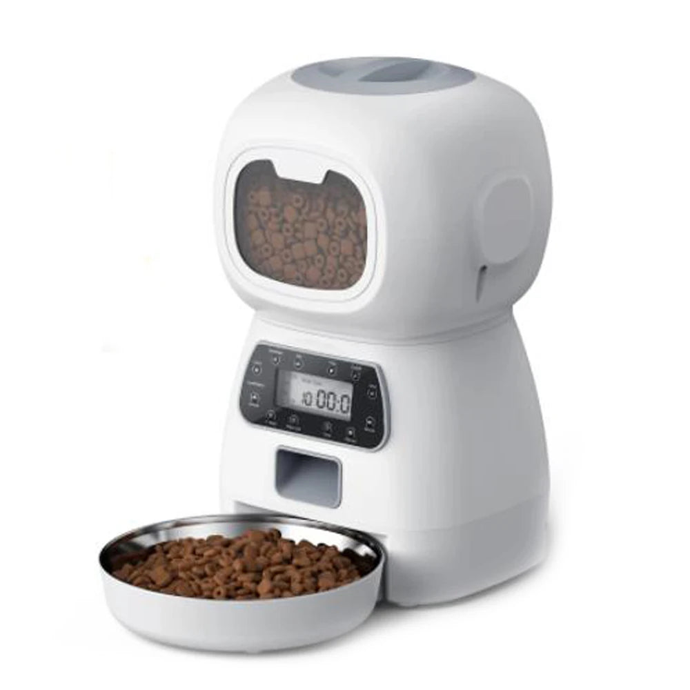 3.5L Automatic Pet Feeder Smart Food Dispenser For Cats Dogs Timer Stainless Steel Bowl Auto Dog Cat Pet Feeding Pet Supplies - Daisan Mart