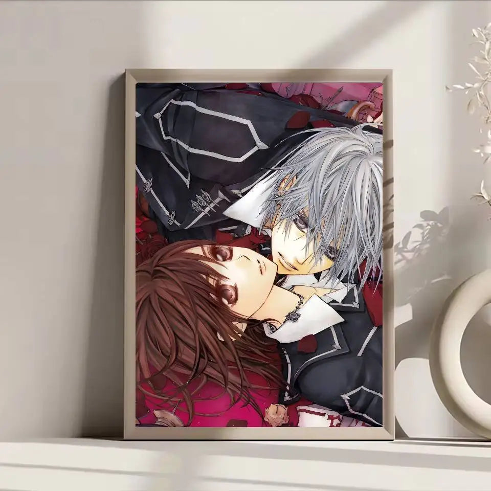 Anime Vampire Knight Poster Self-adhesive Art Waterproof Paper Sticker Coffee House Bar Room Wall Decor