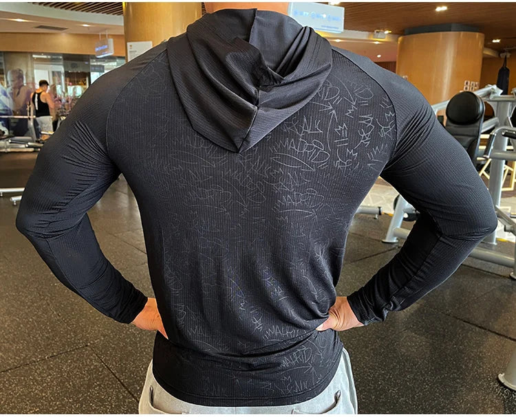 Men's Quick Dry Long Sleeve Sports T-Shirt
