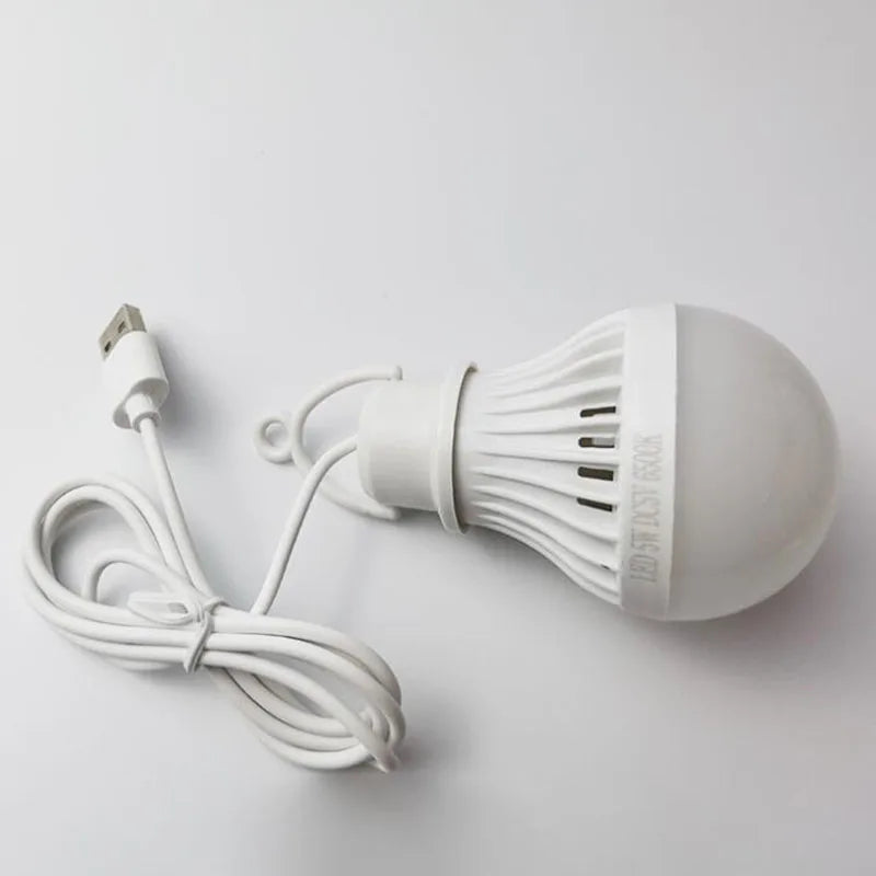 USB LED Bulb Energy Saving, Easy to Carry, Bright Changing