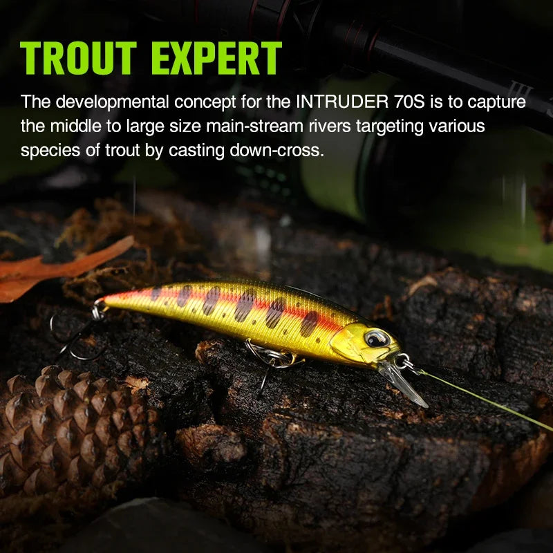 Mồi Câu TSURINOYA DW75 70mm 8.9g Cho Cá Chìm Nước Ngọt