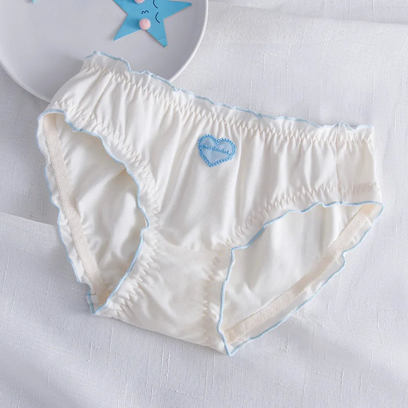 Women's Cotton Panties Low Waist Cute Soft Princess