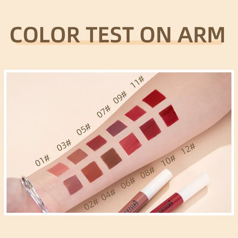 24 Color Matte Lipstick - Long Lasting, Smudge-proof, Attractive