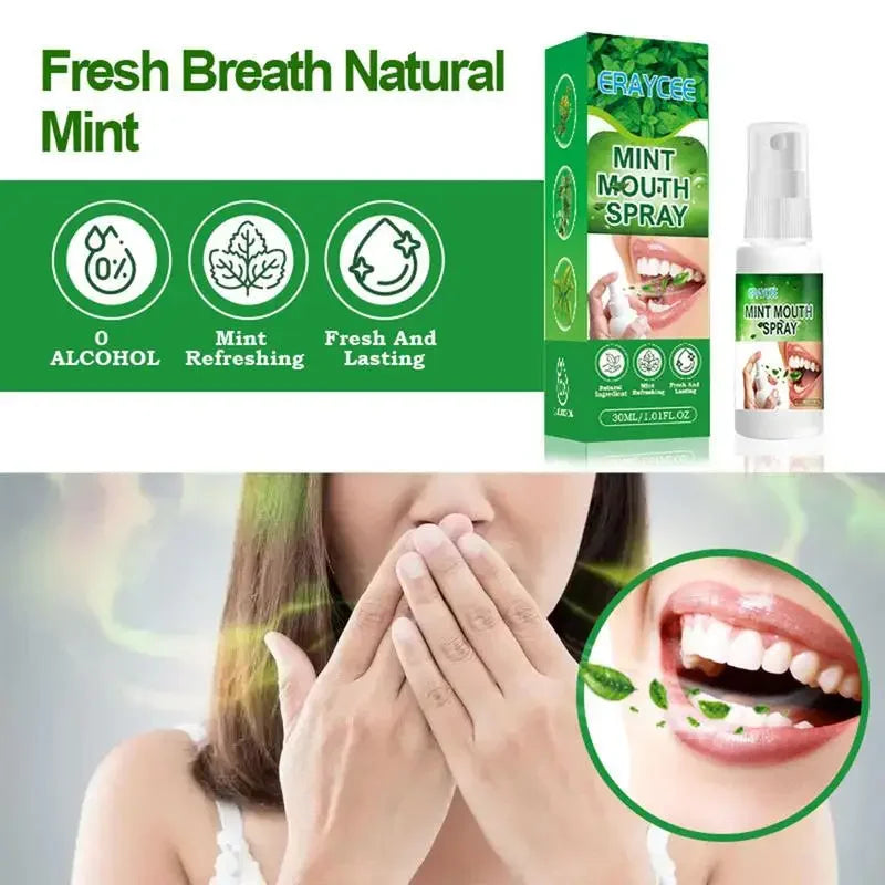 Xịt Dưỡng Ẩm Hơi Thở Thơm Mát 30ml Hương Bạc Hà - Daisan Mart