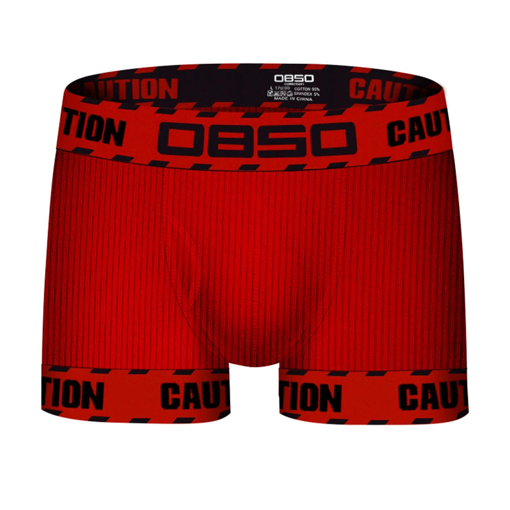 Men's Boxer Underwear Soft Cotton Sexy 3D Long