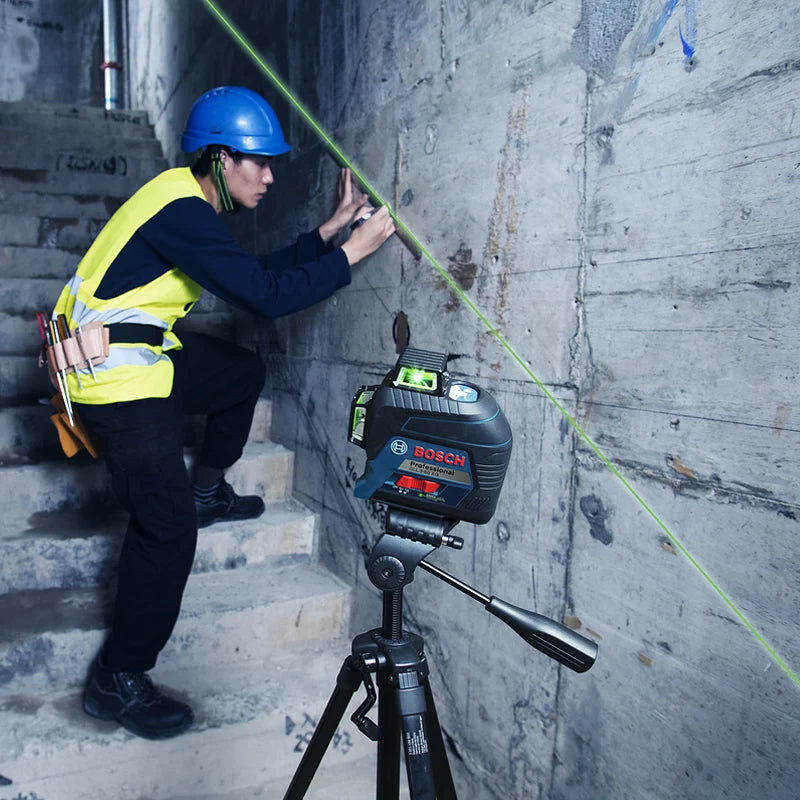 Bosch GLL 3-60 XG Laser Level 12 Lines Green 3D Level Self-Leveling 360 Horizontal &amp; Vertical Cross 30m Powerful Measuring Tool