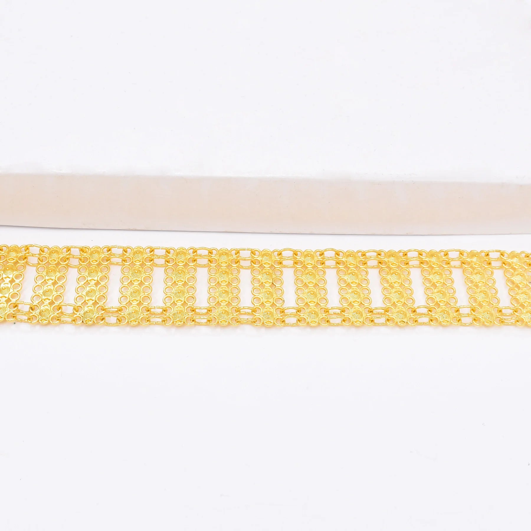 Unique 3D Gold Flower Belt - Brocade Jewelry