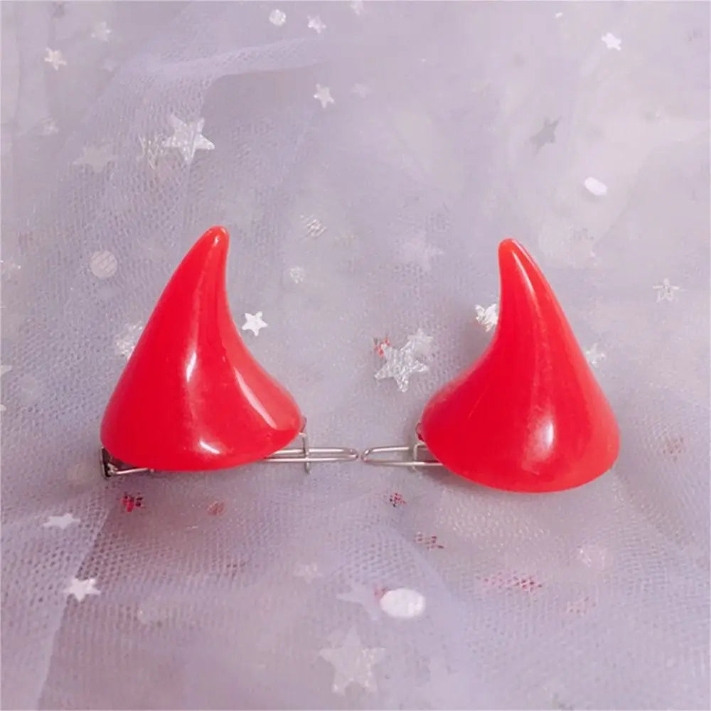 Kẹp Tóc Sừng Quỷ Đáng Yêu Halloween Cosplay Cá Tính