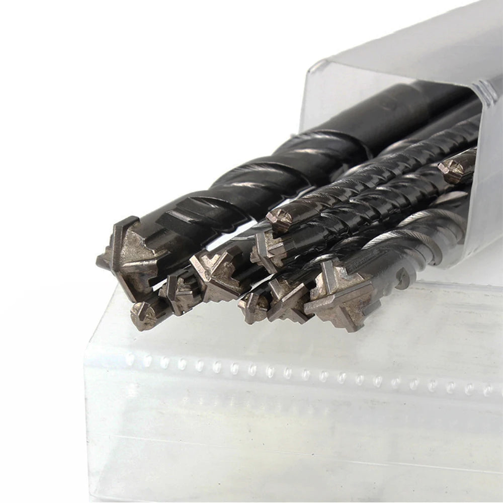 4/5/6/7/8/9pcs Cross Tip 160mm SDS Plus Drill Bit Set Electric Hammer Masonry Drill Bits for Masonry Concrete Rock Stone bits