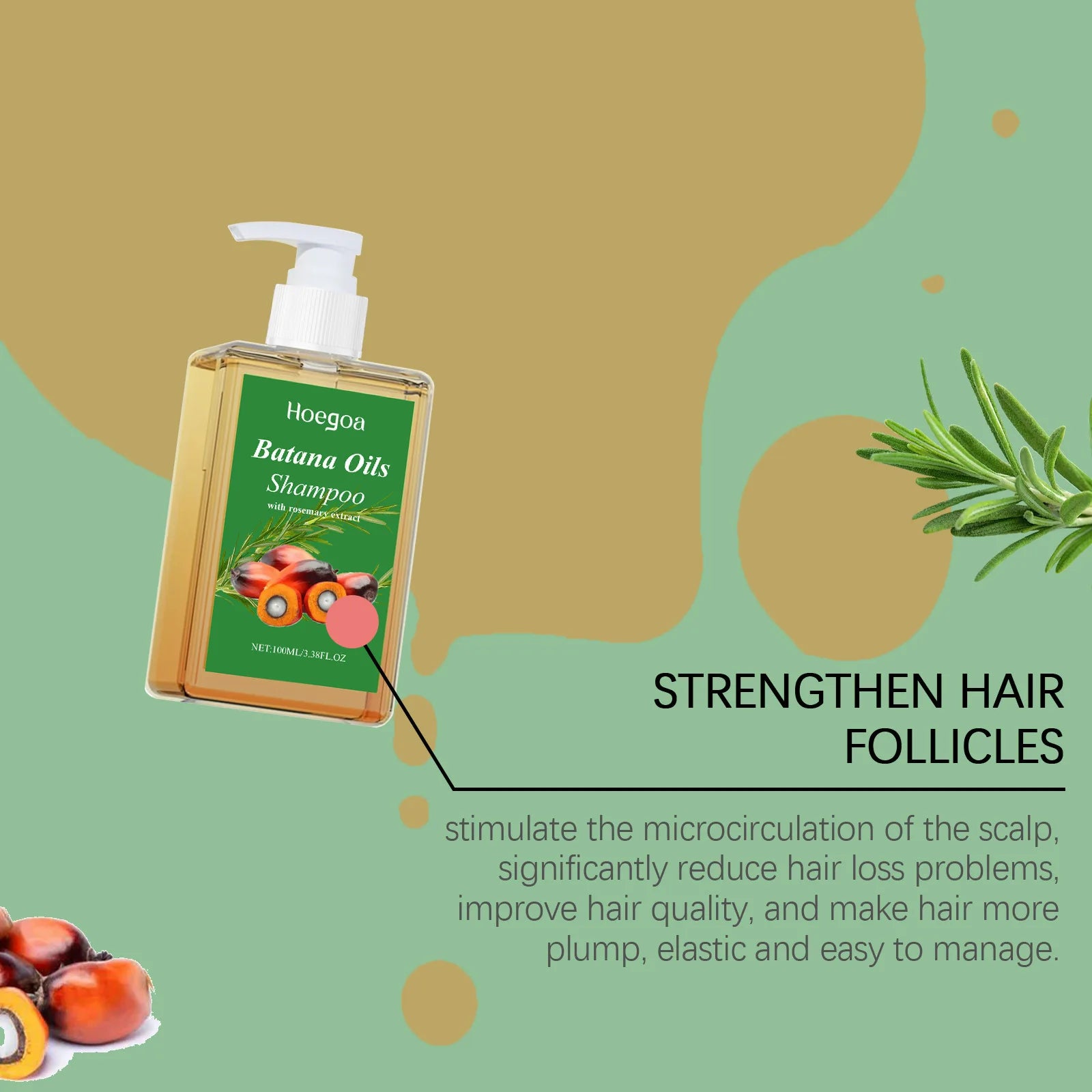 Dầu Gội Batana Ngăn Rụng, Dưỡng Sâu, Mọc Tóc Mượt