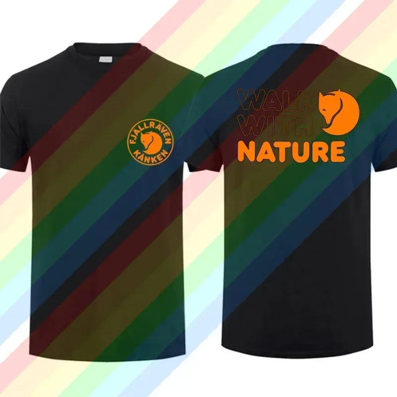 Áo Thun Nam Hè 2025 Fjallravens Fox Cotton Mát Mẻ