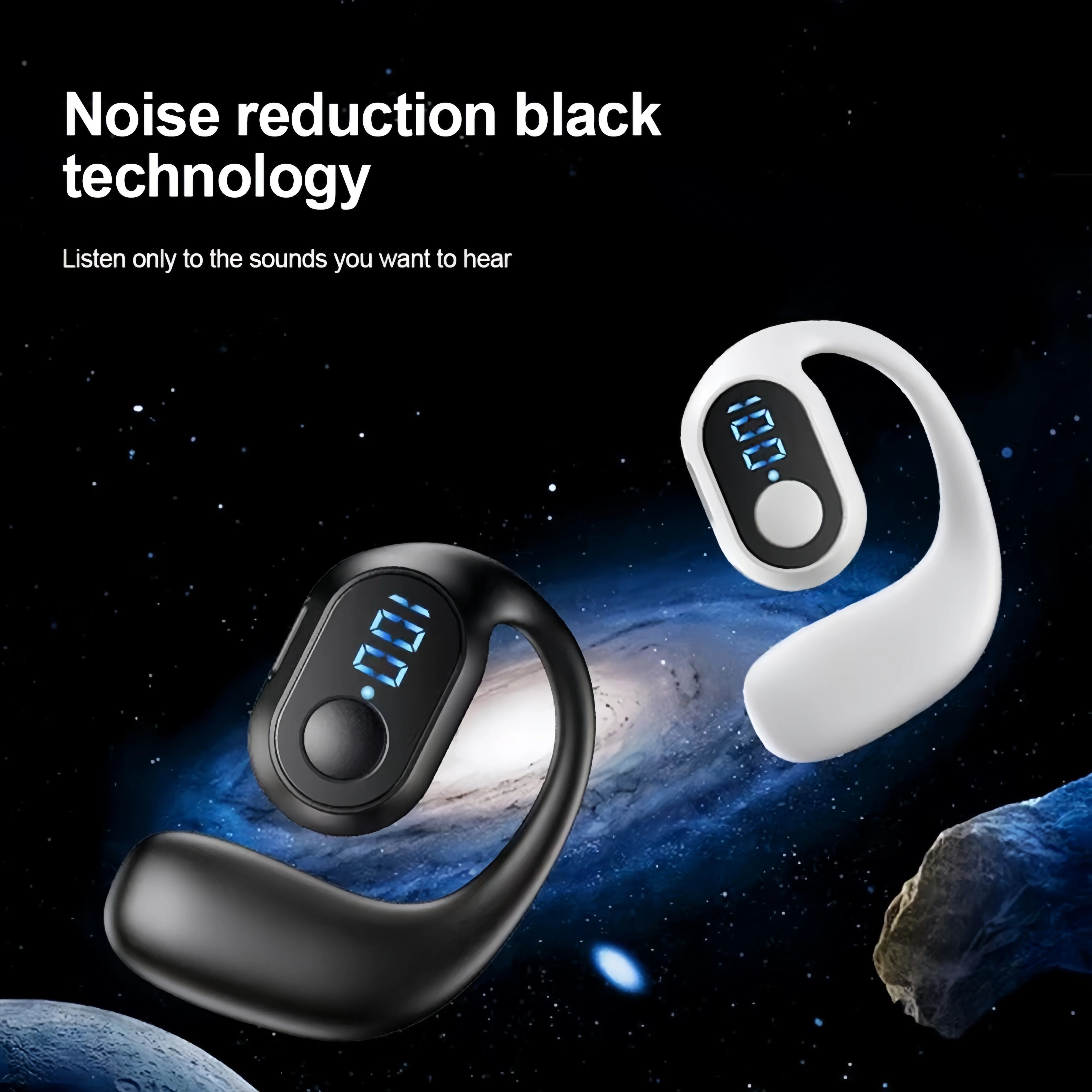 Tai Nghe Bluetooth 5.3 Chống Ồn, Âm Thanh HiFi, Earhook