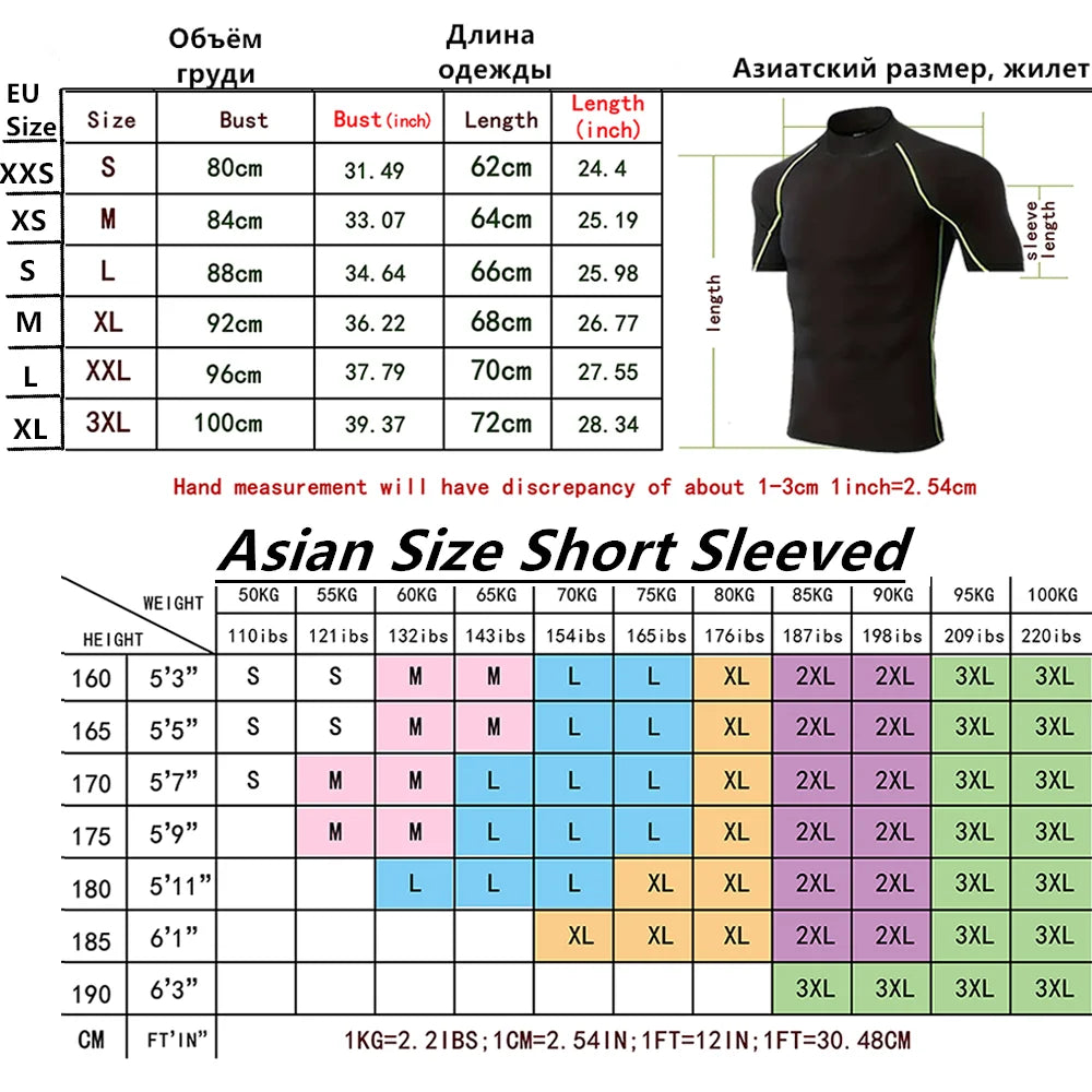Men's Gothic Quick Dry Stretch Fitness T-Shirt