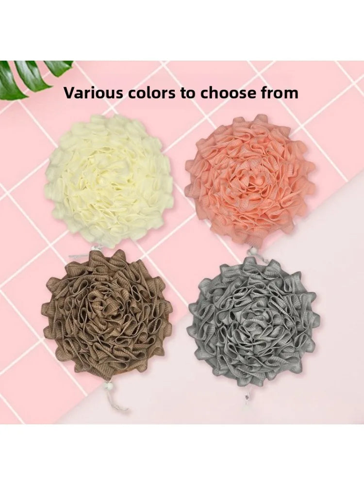 Bông Tắm 2 Trong 1 Lưới Kèm Túi Rút Đựng Xà Phòng