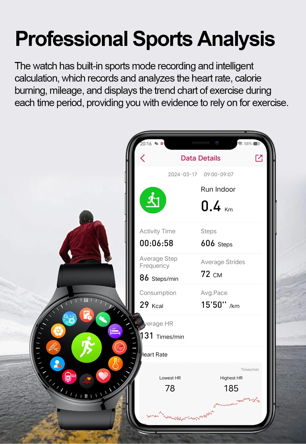 2025 Medical Smartwatch: Oxygen, Fat, ECG+PPG Measurement