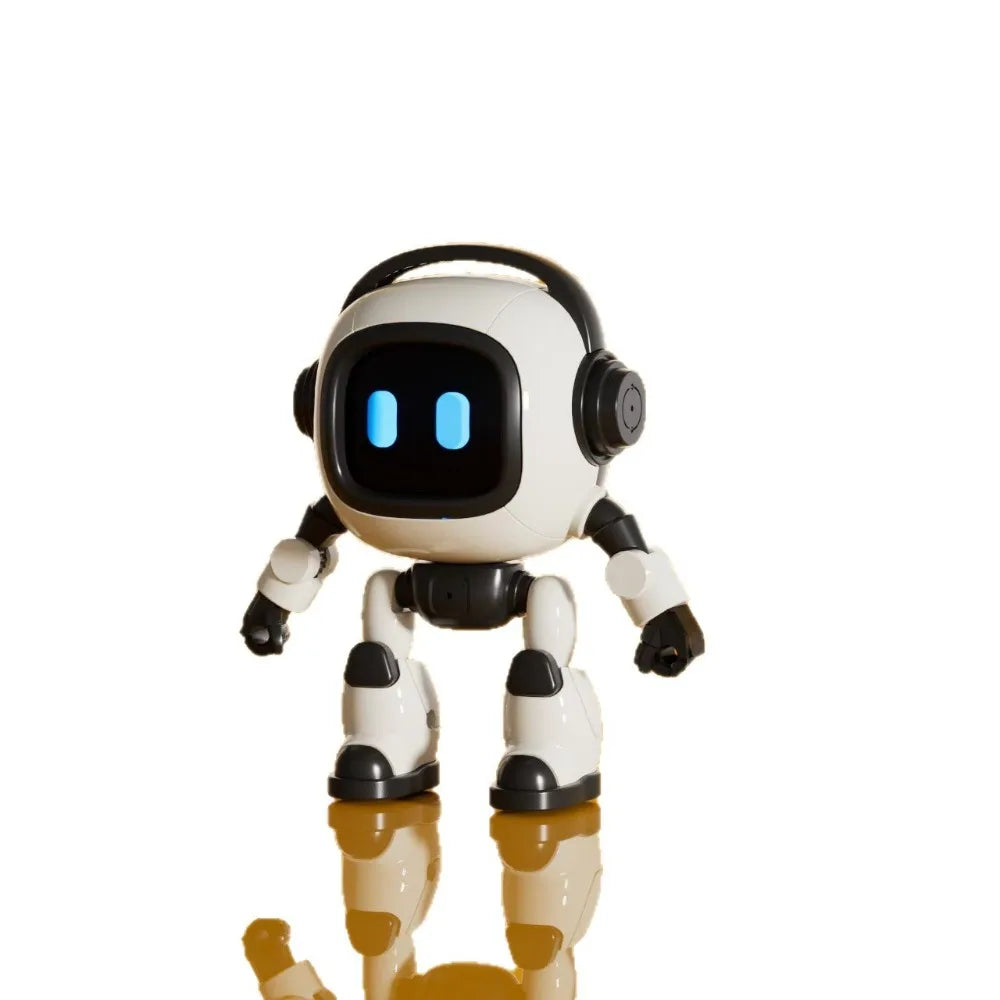 AI Interactive Desk Robot with Voice Recognition Feature Talking Companion, Learning Games, Educational Toy for Kids - Daisan Mart