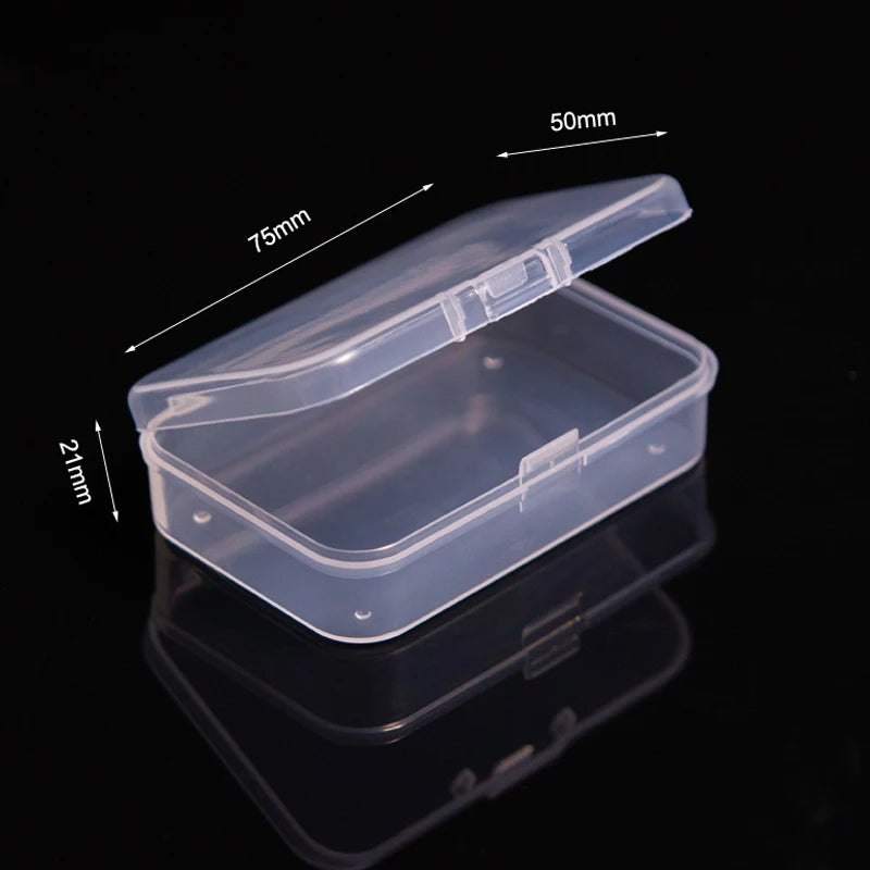 Mini Rectangular Dustproof Plastic Jewelry Box