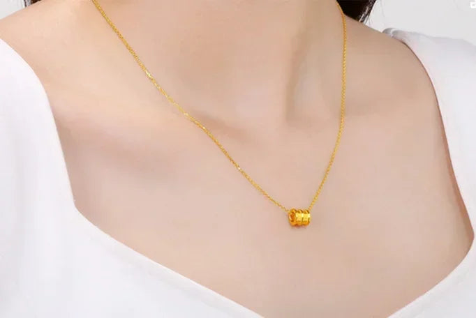 24K Pure Gold Pendant For Women