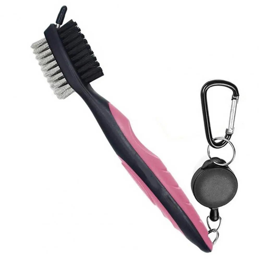 Convenient Multi-Function Dual-Head Golf Club Cleaning Brush
