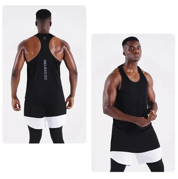 Áo Gile Nam Tập Gym Mùa Hè Cotton Không Tay Đen - Daisan Mart