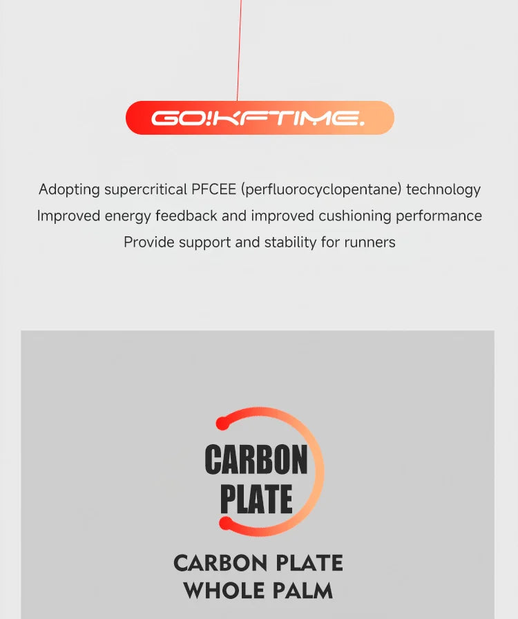 IRUNSVAN Anti-Slip Carbon Running Shoes For Men