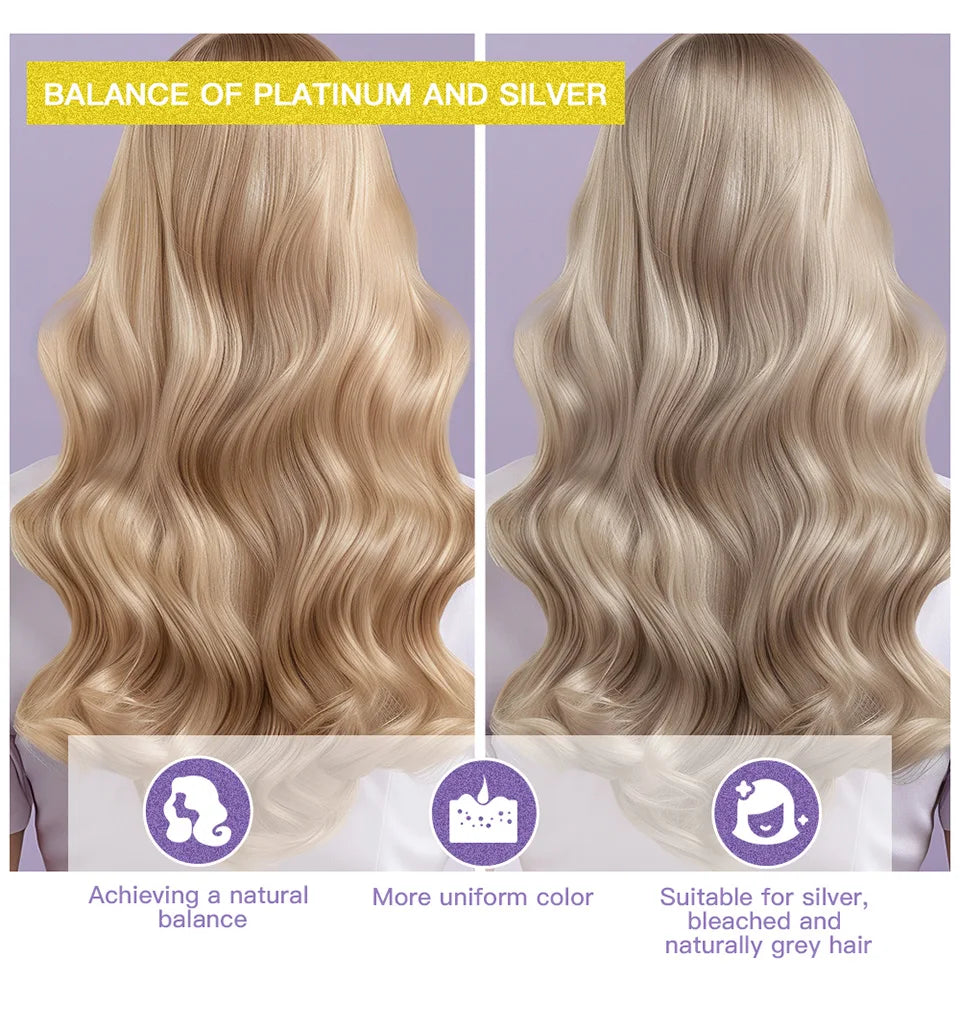 Purple Lock: Nourishing Blonde Hair, Flexible Gold and Silver Removal