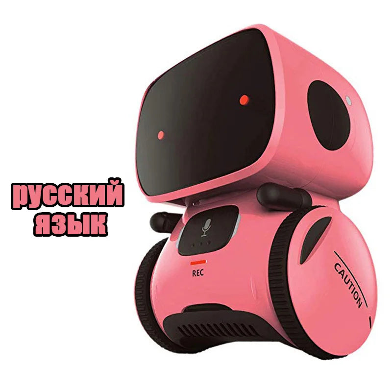Emo Robot Intelligent Robots Russian & English & Spanish Version Voice & Touch control Toys Interactive Educational Children's G - Daisan Mart