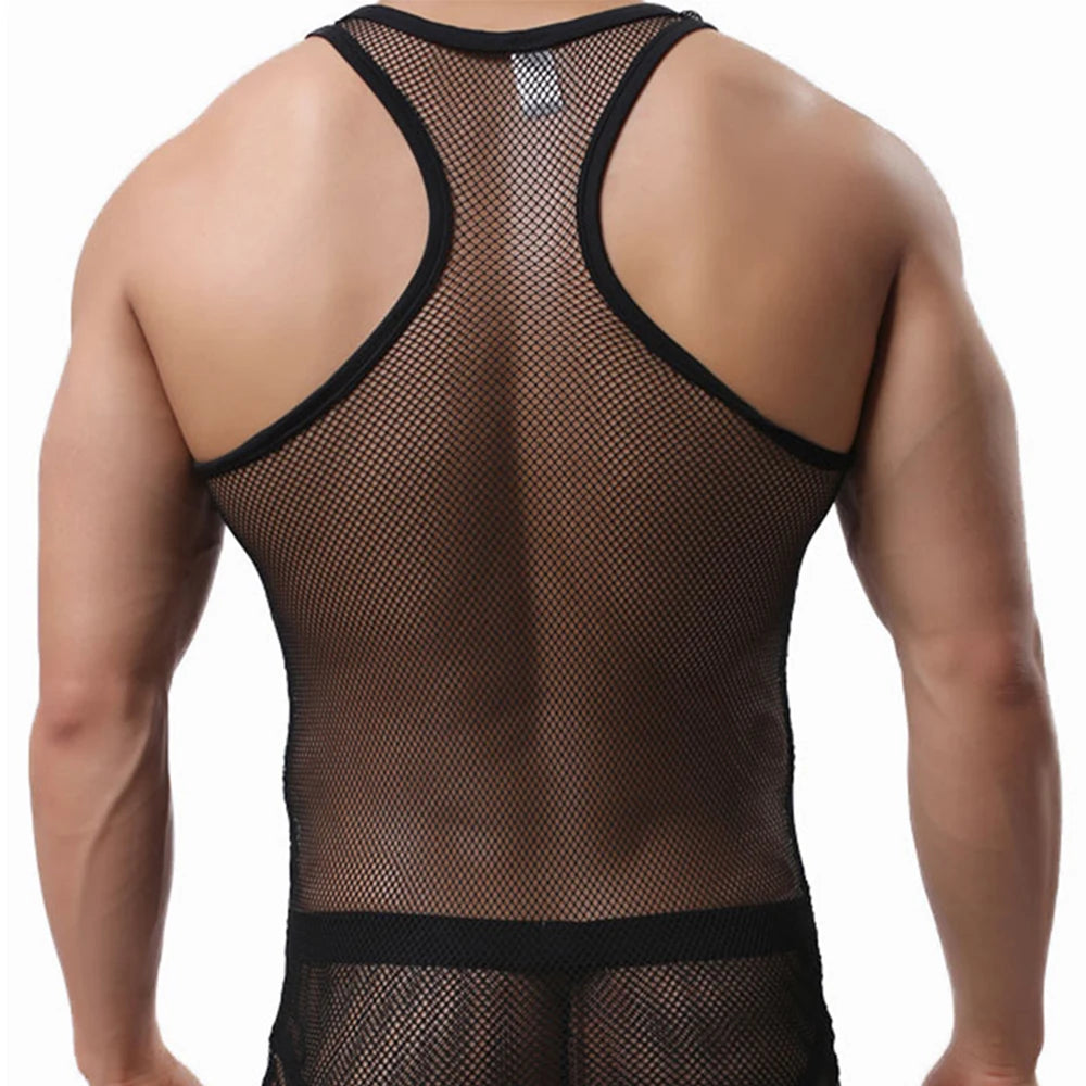 Áo Tank Top Lưới Nam Thoáng Mát Mùa Hè Bodybuilding