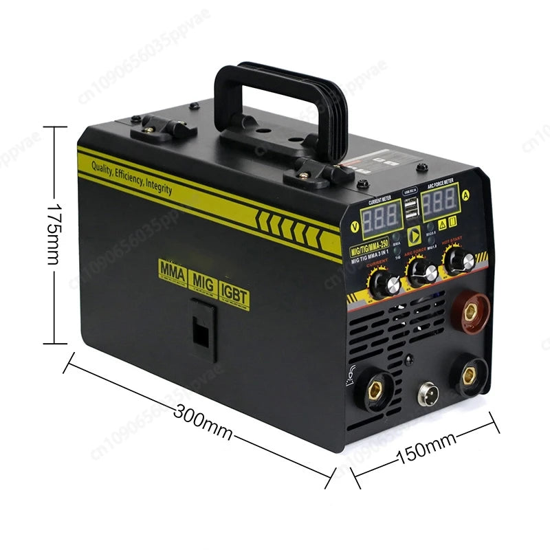 220V Gasless MIG Welder 3 In 1 Portable Welding Machine With TIG MMA ARC Functions For Home Garage Auto Repair Lightweight 7KG