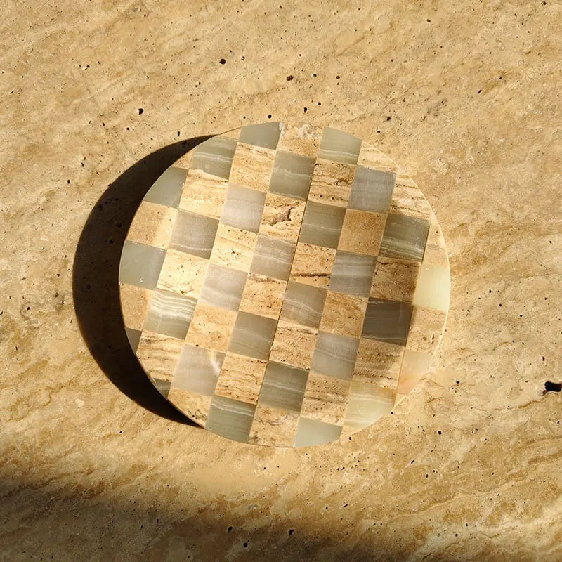 Marble mosaic small tray