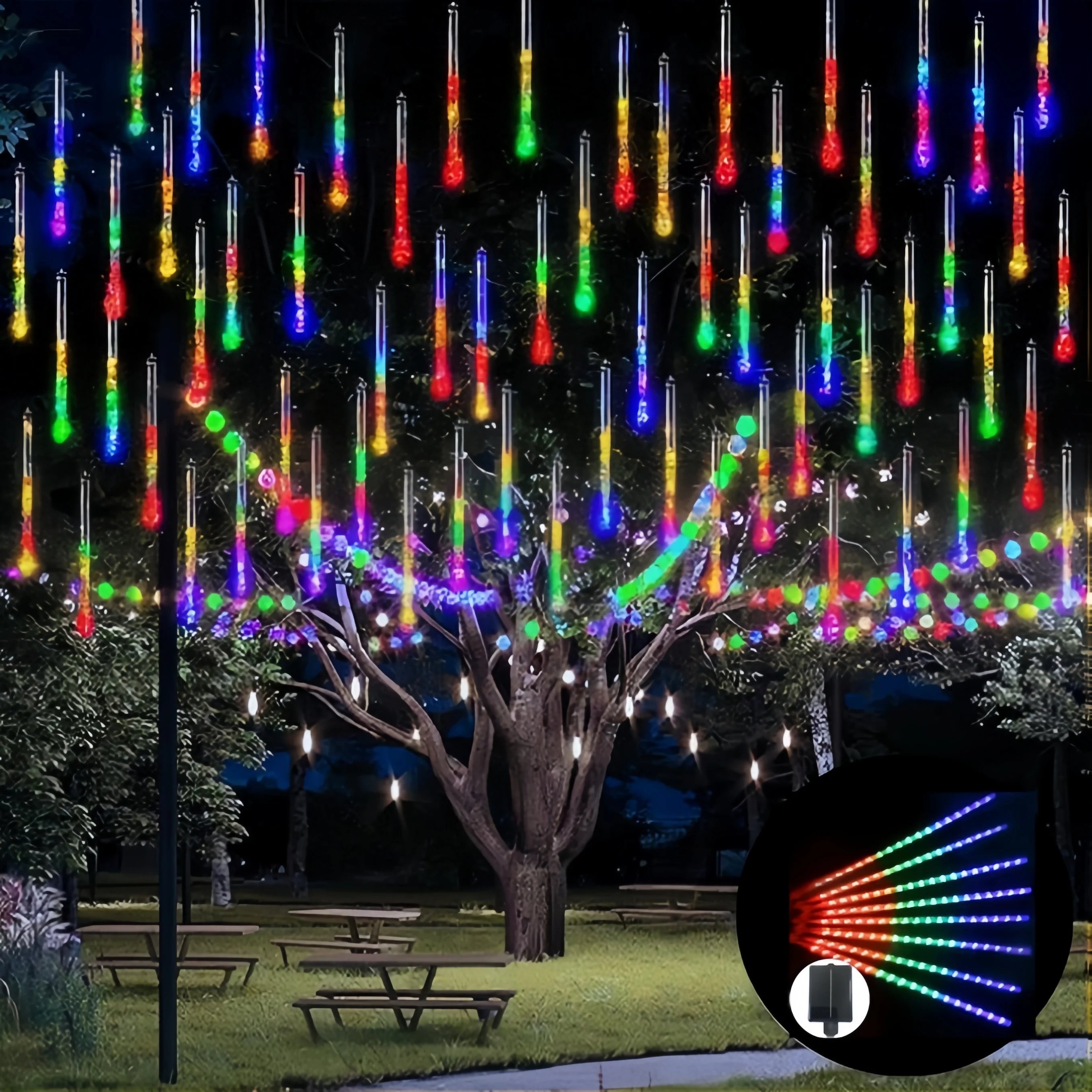 8-Tube Solar Starry LED Decorative Lights