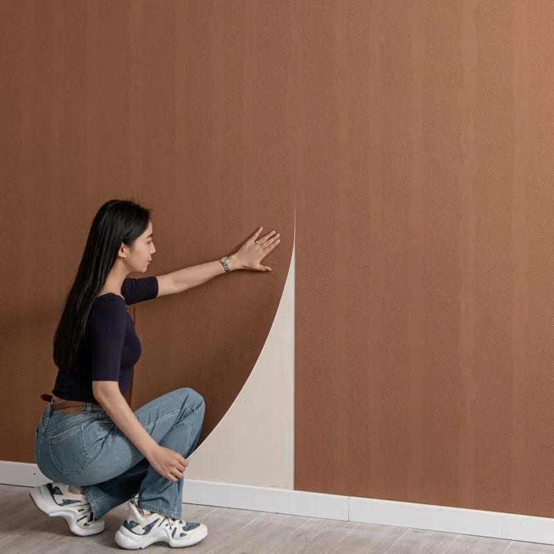 Waterproof Industrial Cement Wallpaper Easy To Stick