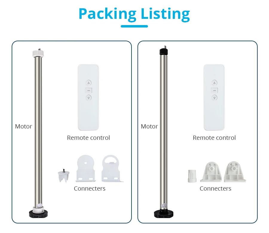 Zemismart WiFi Zigbee Smart Roller Blinds USB Charging