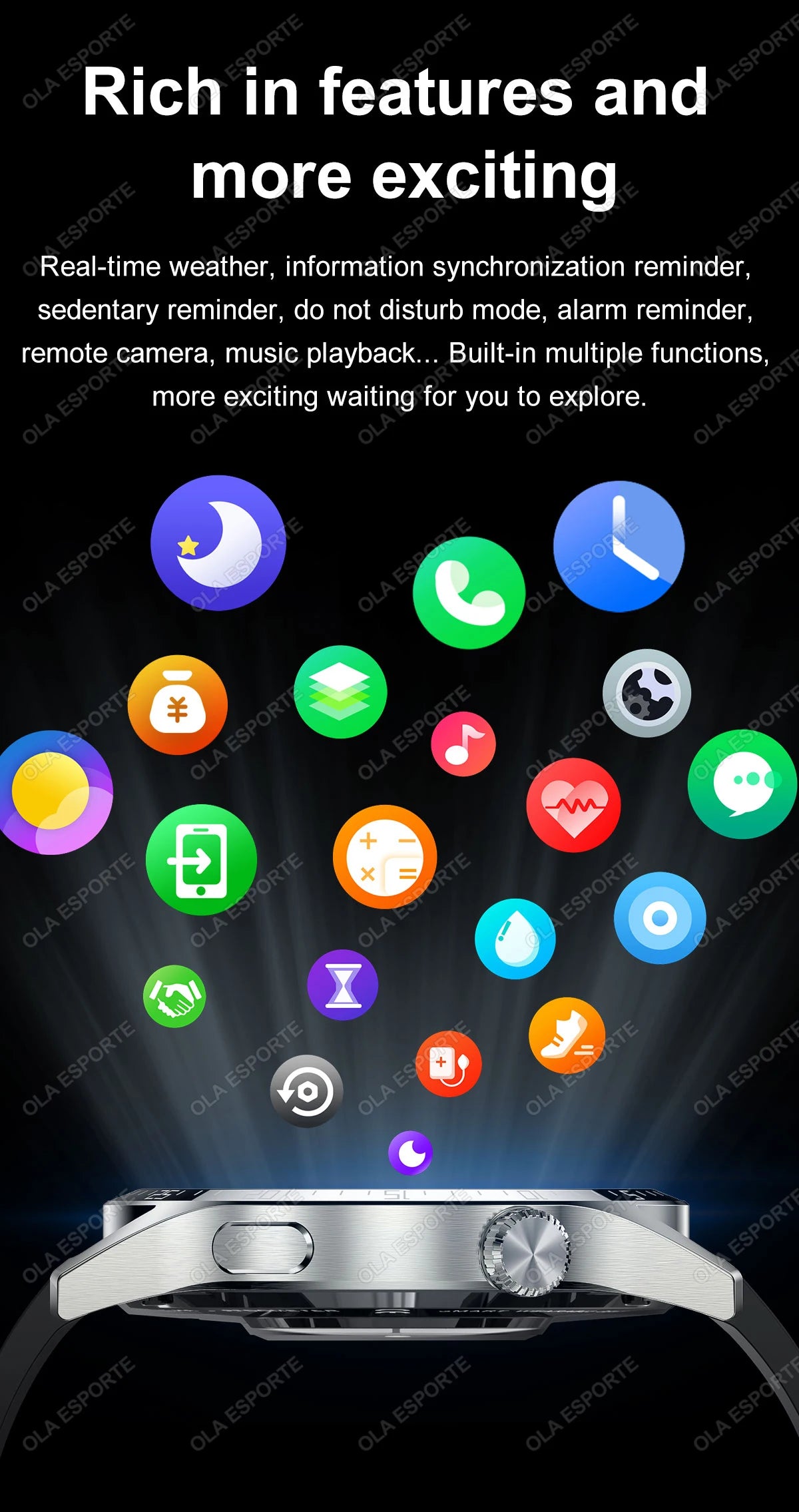 Đồng hồ thông minh 5 Pro 2025, màn HD, GPS, NFC, IP68