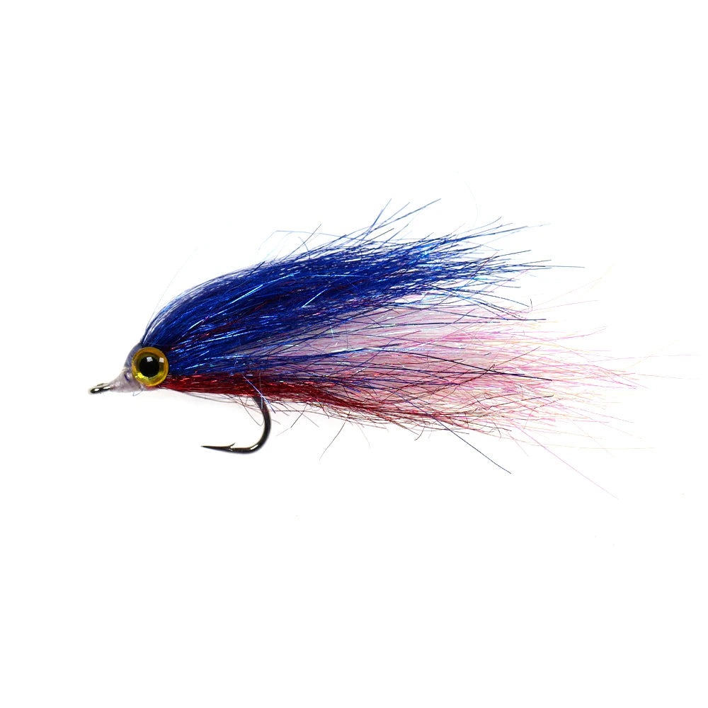 Wifreo Wounded Ice Minnow Fly Ice Dub Slowly Sinking Salmon Trout Sea Bass Pike Steelhead Redfish Fly Fishing Flies Lures 