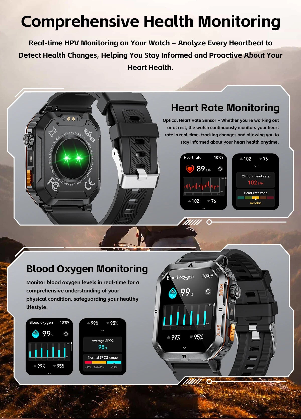 New GPS Smart Watch 2.01"inch Ultra HD Display Built-in GPS Compass Make/Receive Phone Calls 1000mAh Battery Braceletes Original