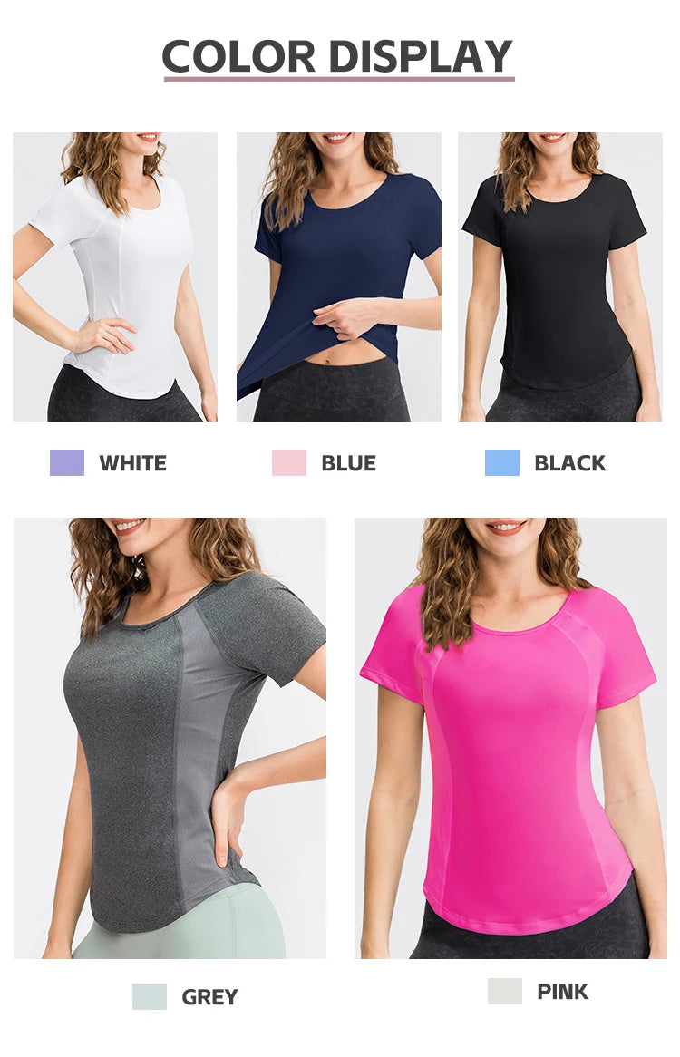 Áo Tập Yoga Nữ Thoáng Khí Nhanh Khô Ngắn Tay - Daisan Mart