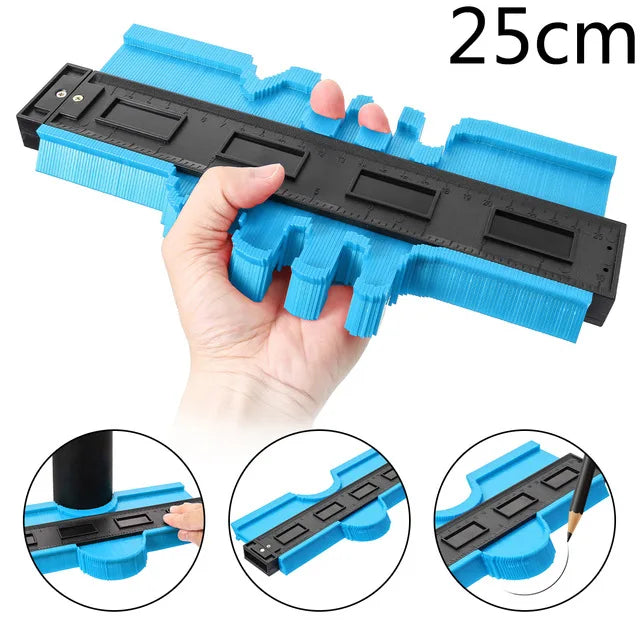 Shape Contour Gauge Duplicator 5/6/10/20inch Profile Measuring Tool Tiling Laminate Tiles Tools Plastic Contour Copy Duplicator
