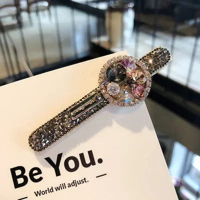 Luxurious Korean Rhinestone Hair Clips for Women