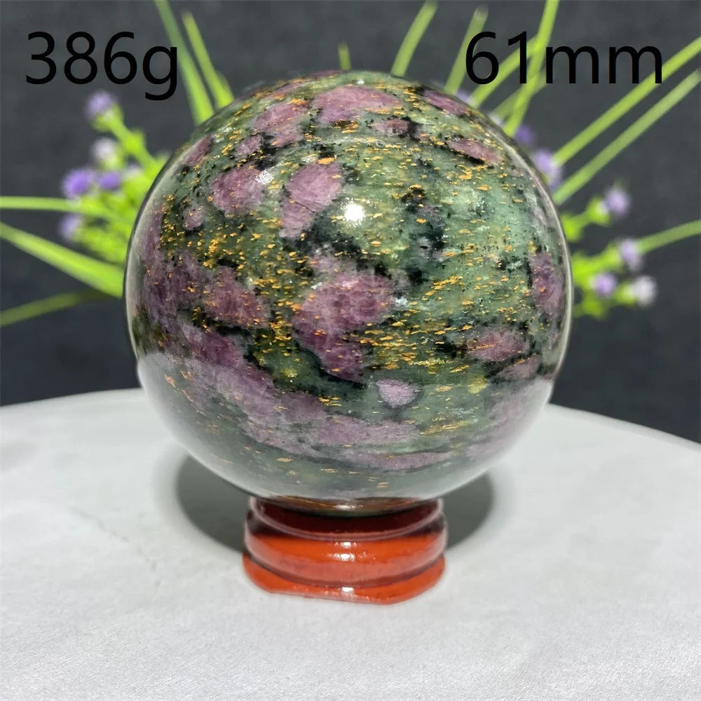 Natural Emerald &amp; Ruby Energy Ball