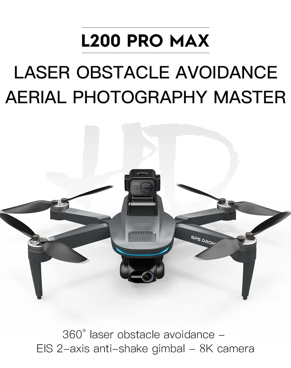 L200 Pro Max 5000M GPS Drone 8K Professional HD Camera FPV Dron 2-Axis Gimbal Foldable Obstacle Avoidance RC Quadcopter VS L600