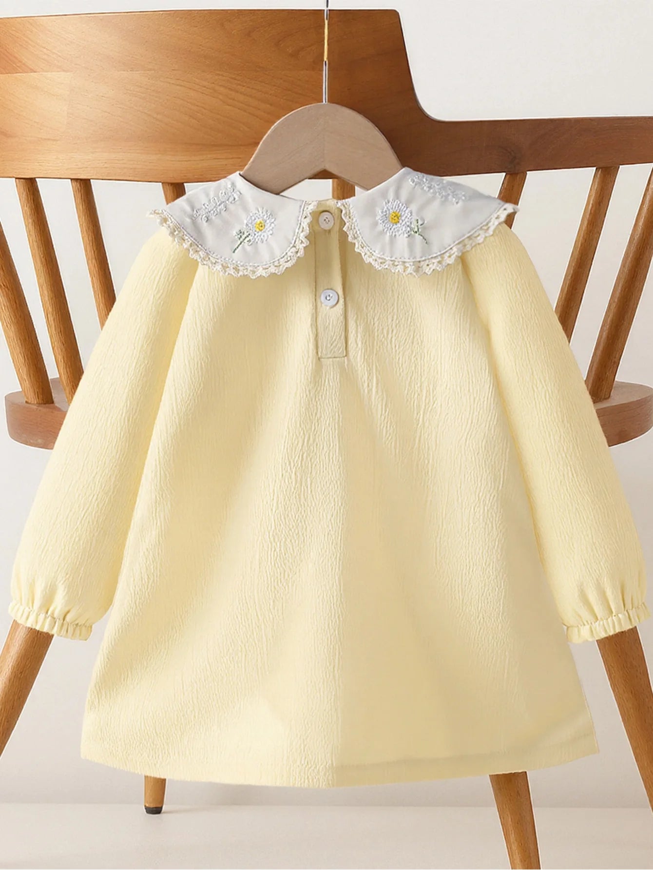 Baby Girl's Floral Long Sleeve Spring and Autumn Fashion Dress
