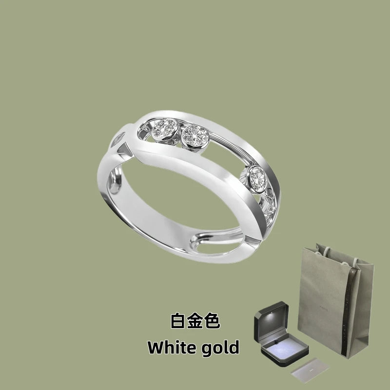 Women's Jewelry: S925 Silver Bracelet with Three Diamonds