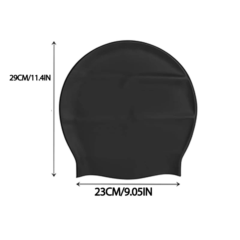 Nón bơi silicone cỡ lớn cho tóc dài và bím bẩn