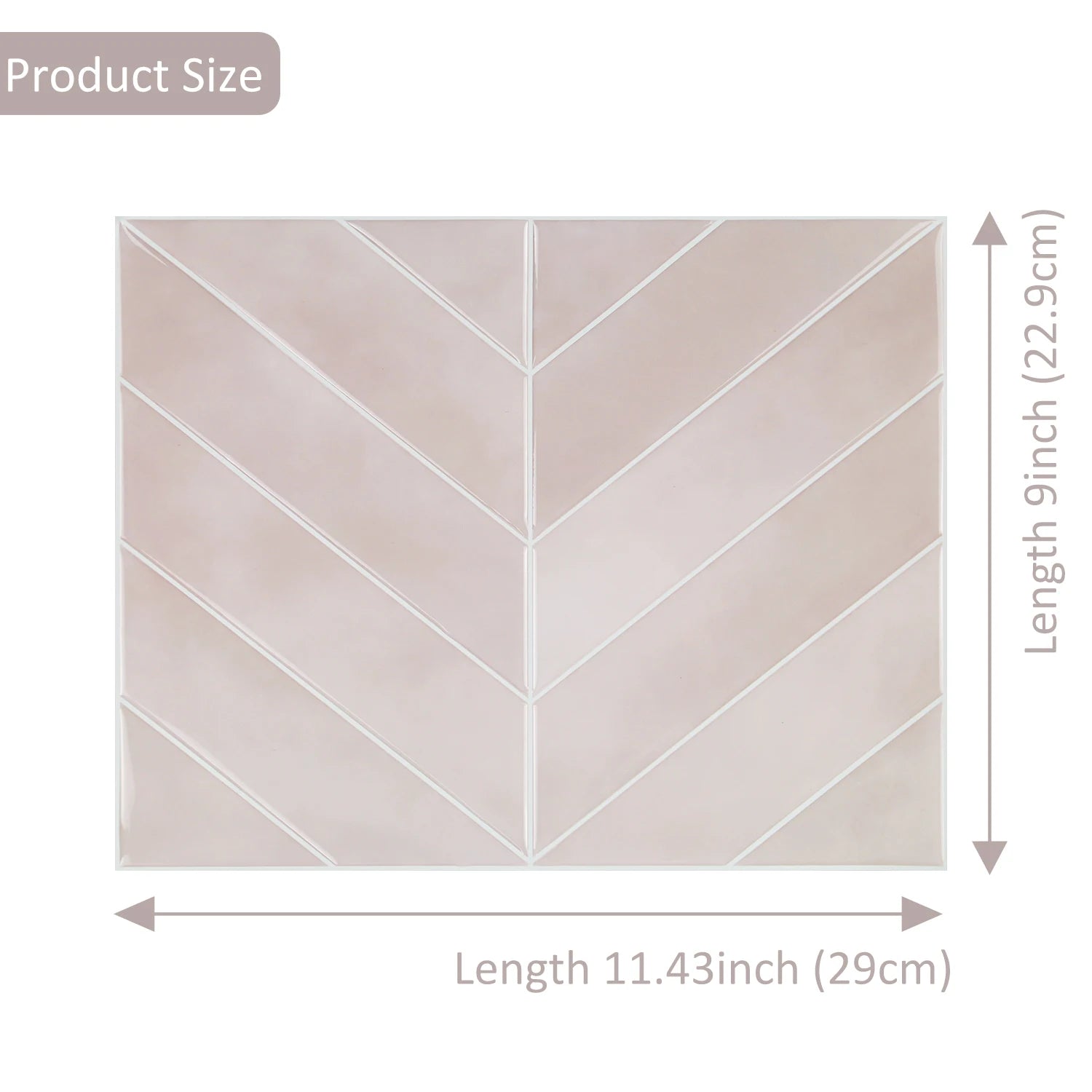 3 Sheets 3D Tile Pattern Wall Stickers Waterproof Heat Resistant Easy to Erase Self-Adhesive Wallpaper for Kitchen Bathroom