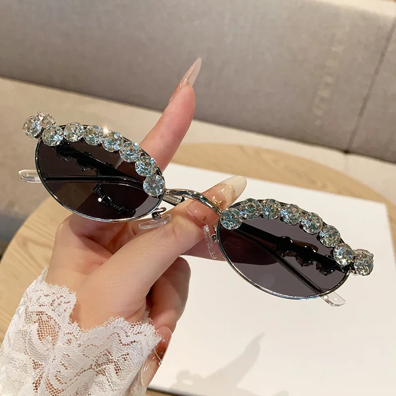 High-end Diamond Oval Women's Sunglasses 2025
