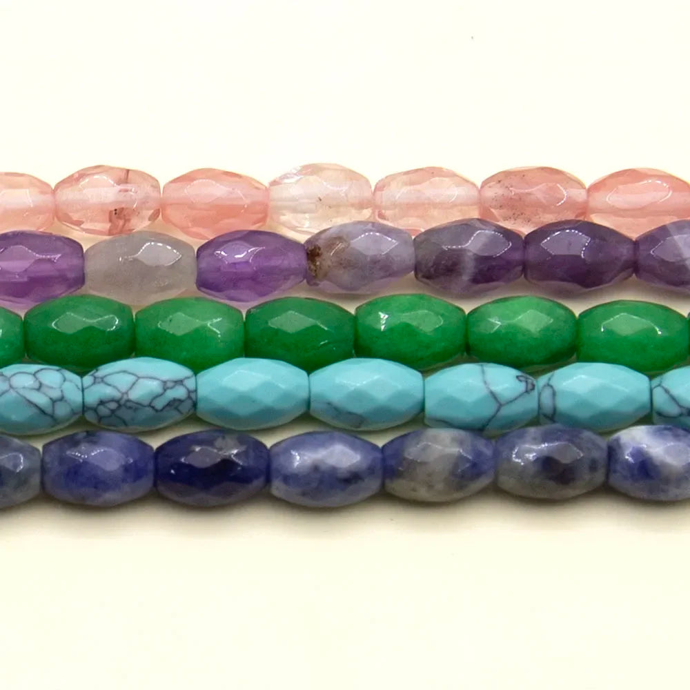 6x9mm Amethyst Column Beads Jewelry