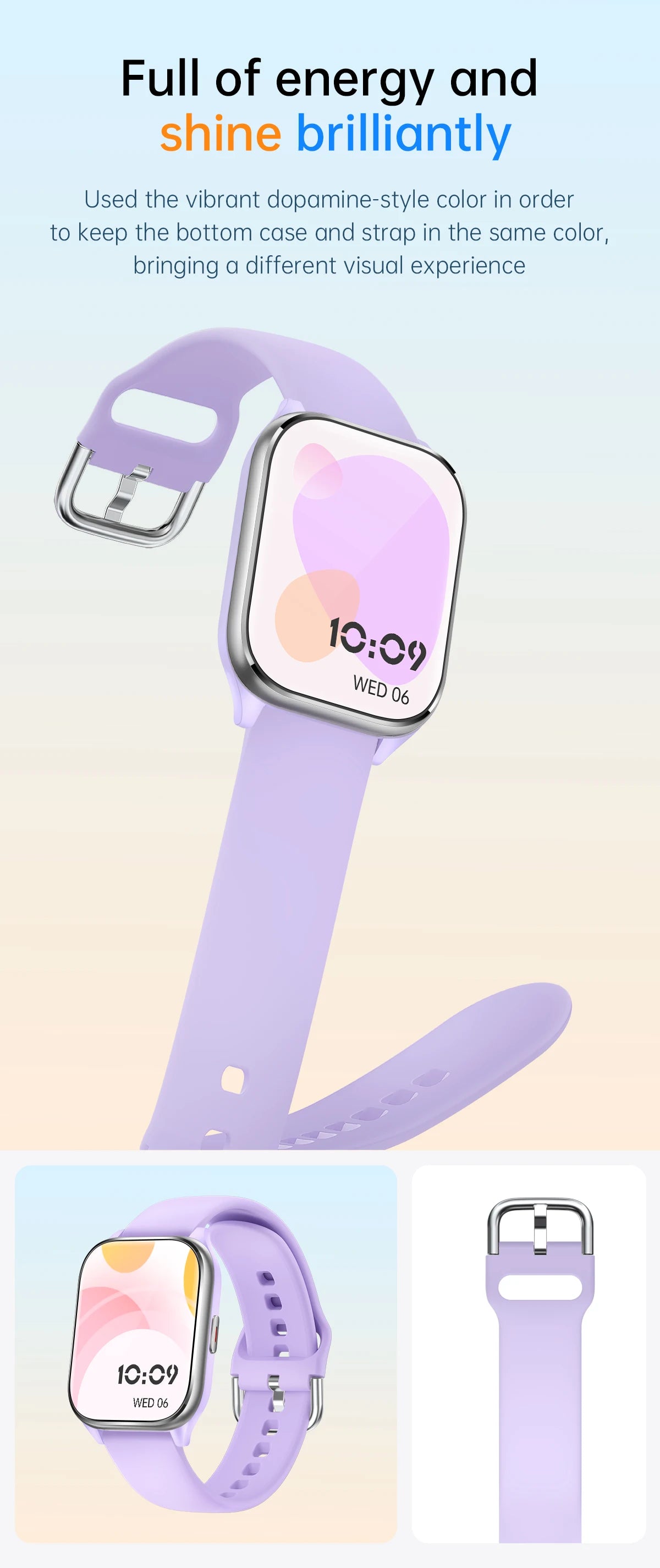 Women's Gold Smartwatch: Bluetooth Calling, Waterproof, Hebrew