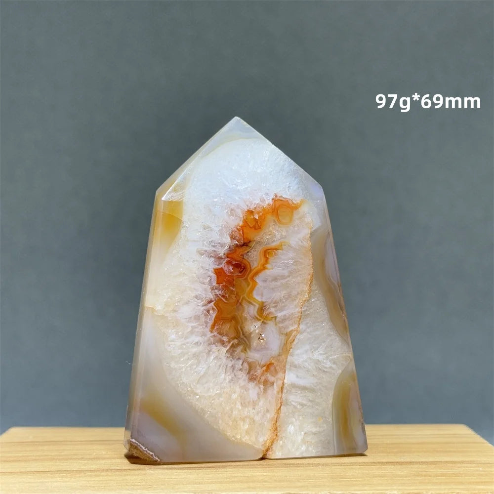 Natural Red Onyx Pillar - Decorative &amp; Healing Stone